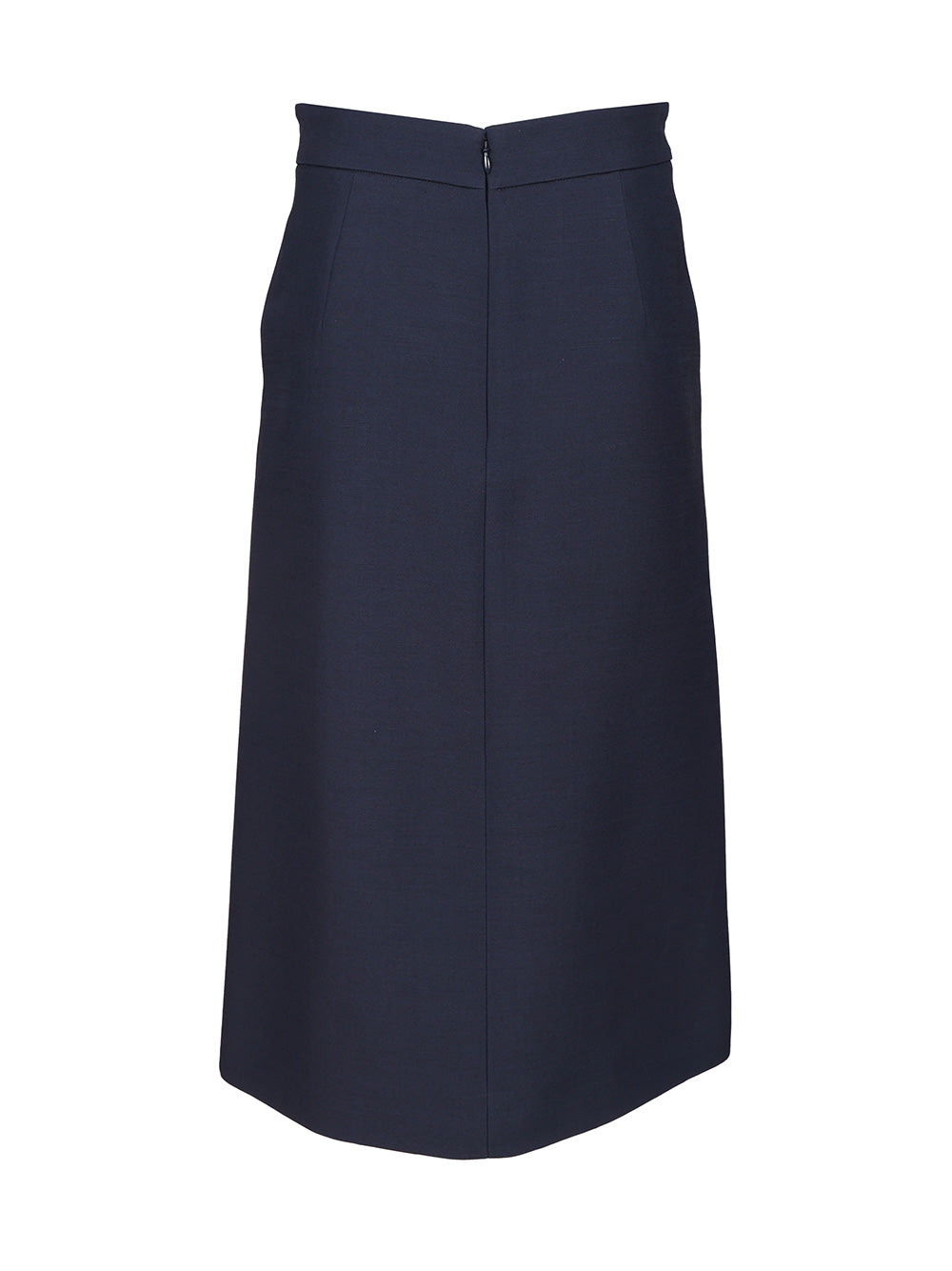 Valentino Garavani Wool And Silk Midi Skirt Skirts - Blue | 833f05f40c299d39a278065e2a15a4a89c5d3b8a