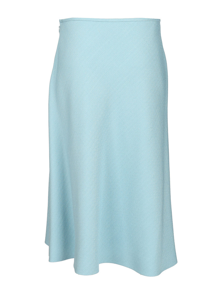 Valentino Garavani Viscose Midi Skirt Skirts - Light blue | 79e9d55f2e04e09b214f9e70b39629001171ea02