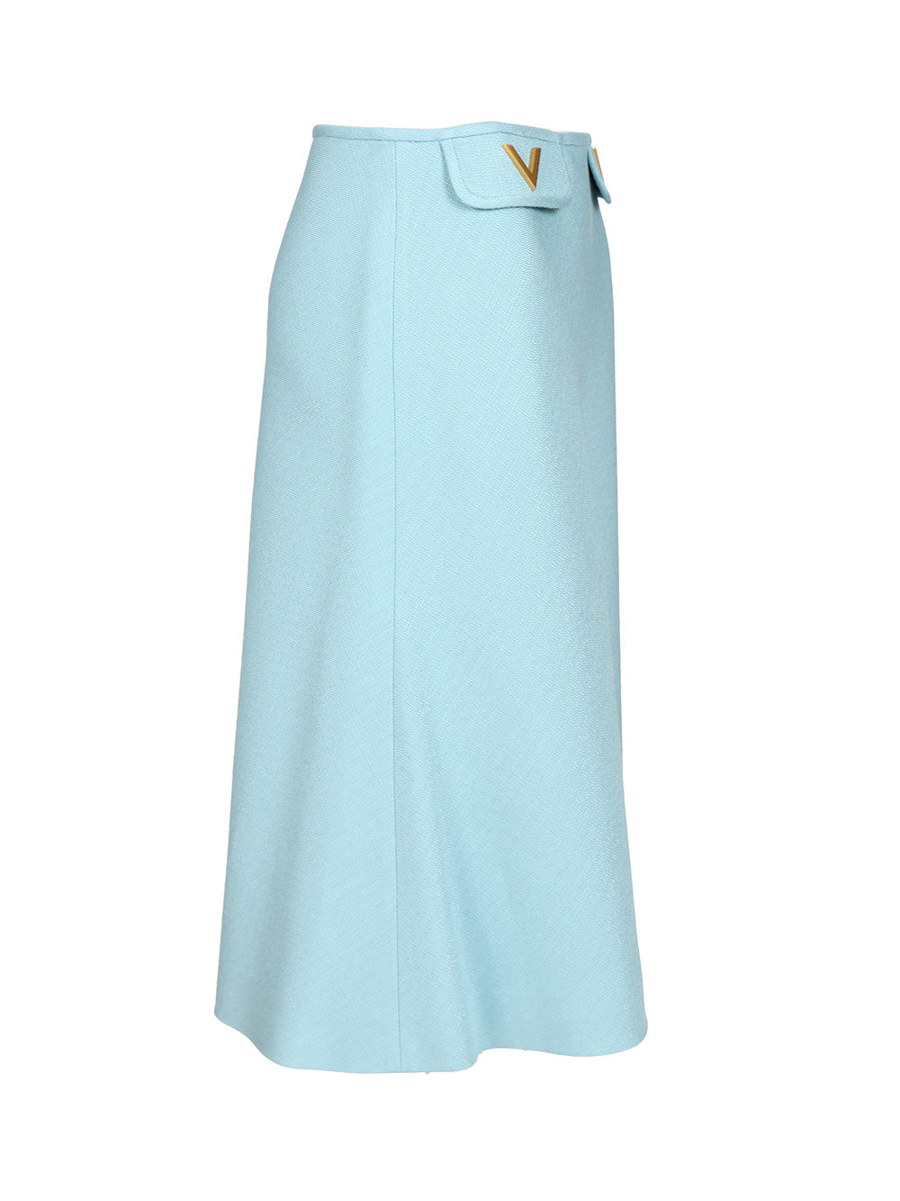 Valentino Garavani Viscose Midi Skirt Skirts - Light blue | e6a194c4354ab49eaedb8fc52b931ec9f9afb23f