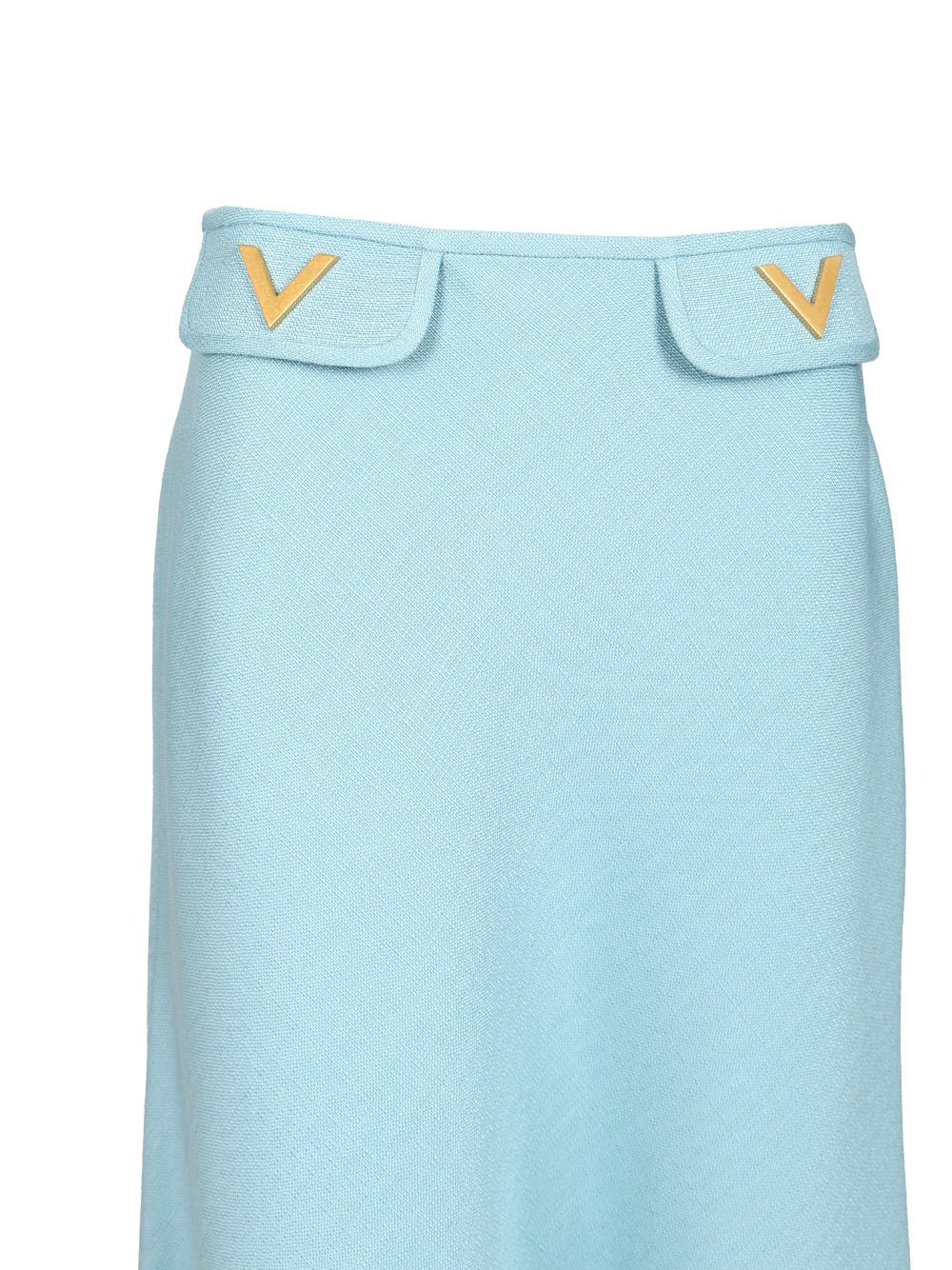 Valentino Garavani Viscose Midi Skirt Skirts - Light blue | 4cd5a74bbfc3aadb00a338d66d463229732a5ed8