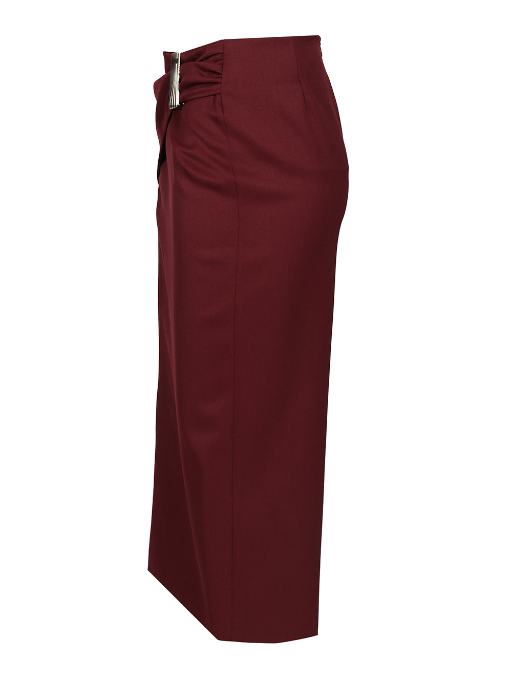 The Attico Wool Gabardine Midi Skirt Skirts - Bordeaux | e0ac41ec18375ac8d47b844bf374179894138050