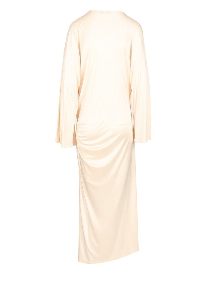 The Attico Mhiny Jersey Midi Dress Dresses - White | e83626180906222ccd1cbf9d5de8acb4f6780fd3