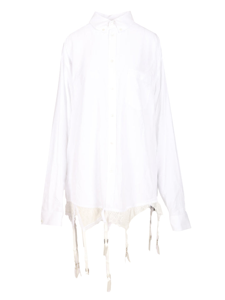 Balenciaga Lingerie Shirt Shirts - White | 5850ea2e85e8ebbf9e14860ea118e55d3a773485