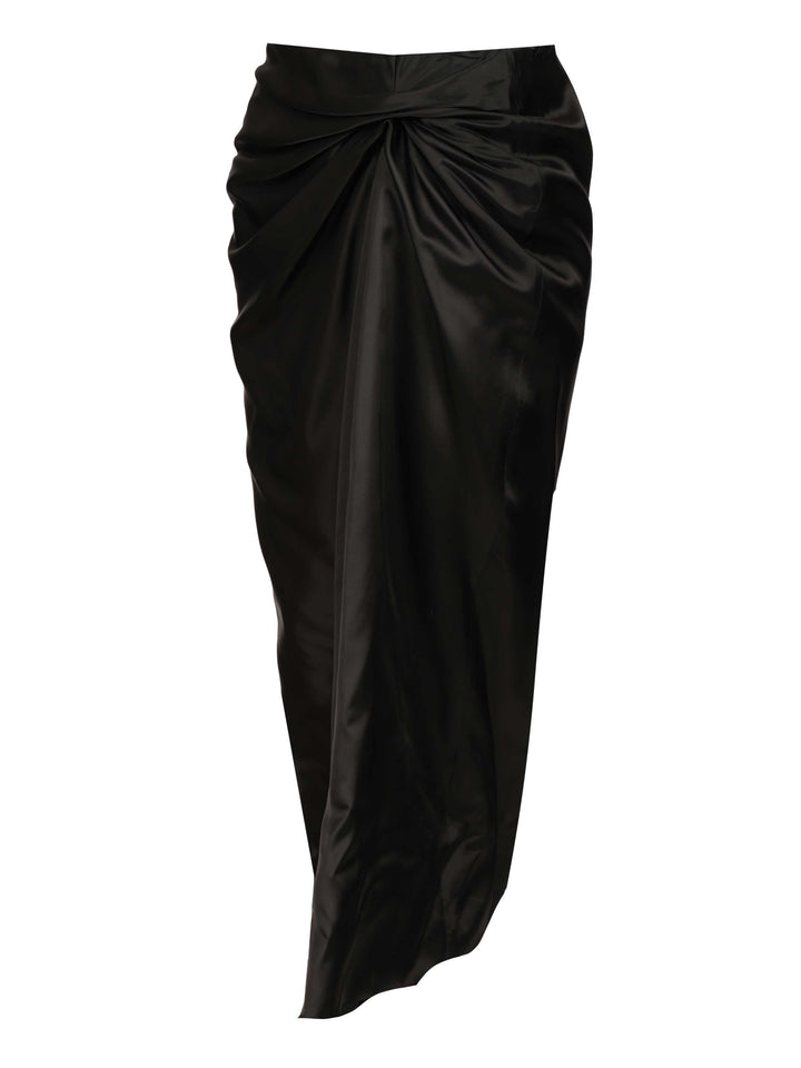 Balenciaga Draped Skirt Skirts - Black | 62a313be9edbf7808cfee653af1fc2989b04b280