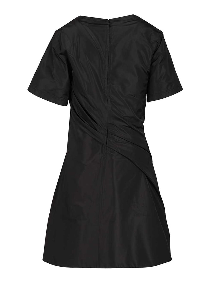 Loewe Twisted Dress In Silk Blend Taffeta Dresses - Black | fff4b85221a7bf04973597d3d5c6069475d089a7