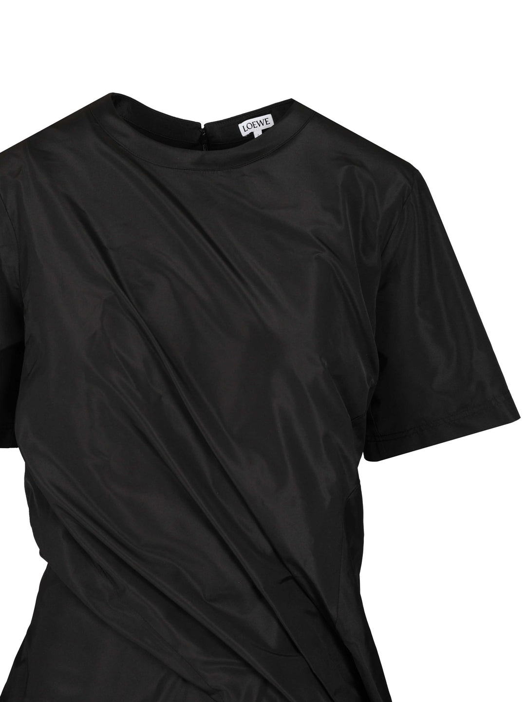 Loewe Twisted Dress In Silk Blend Taffeta Dresses - Black | 60b89d91aec453ec78944fcd3cdb4ae34647a249