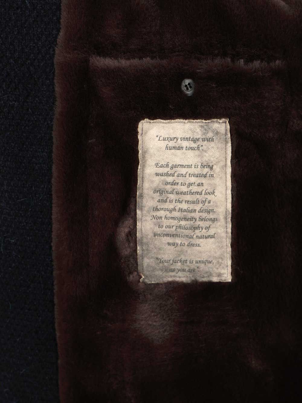 Al Duca D'Aosta Coat With Faux Fur Coats - Blue | 66b2b276002c4b70a926a402b8a23fb5b6916e2c