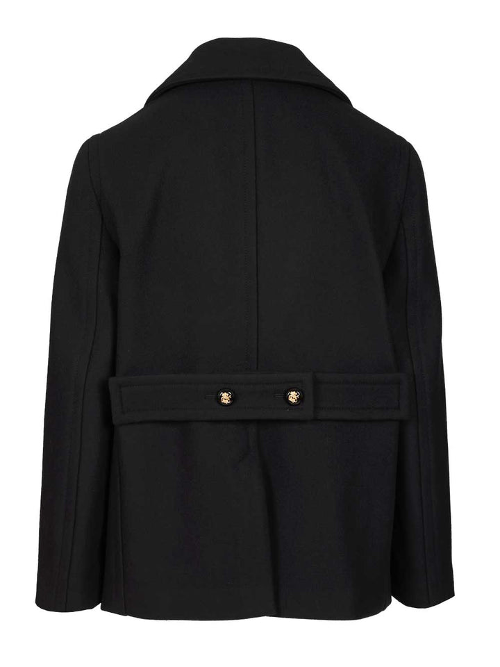 Valentino Garavani Wool Pea Coat Coats - Blue | 7baee0ca38c433882559bf94893bf11d39c4f31c