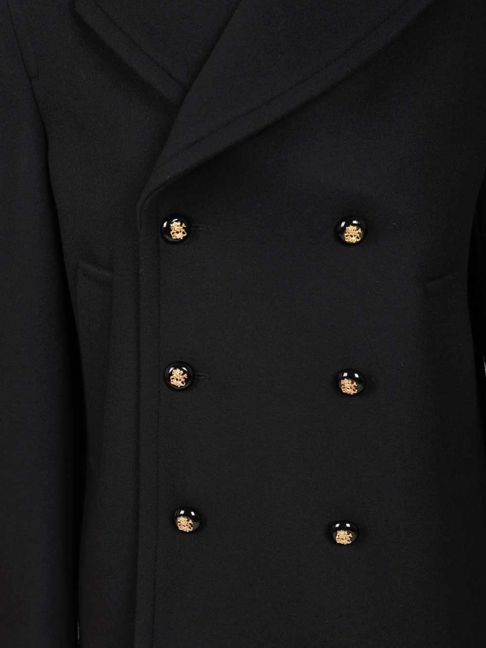 Valentino Garavani Wool Pea Coat Coats - Blue | d6c517ee02912deebd325fabb9261845f0f40623