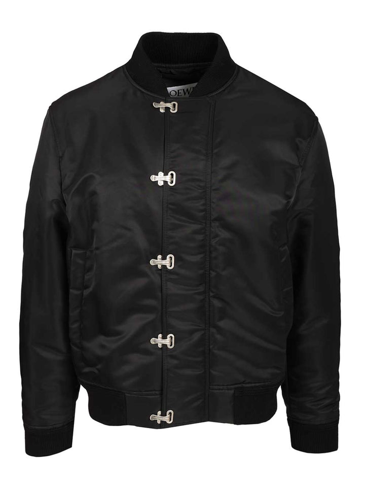 Loewe Nylon Twill Jacket Jackets - Black | 526b75b760d6a1e079468cb8f5dd88877580e573