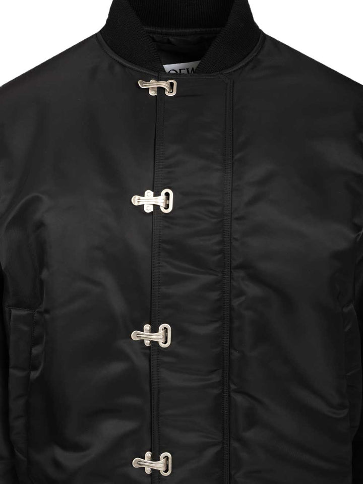 Loewe Nylon Twill Jacket Jackets - Black | 40e3cb371fe21848a5ccab6c88389e03c22d9cd4