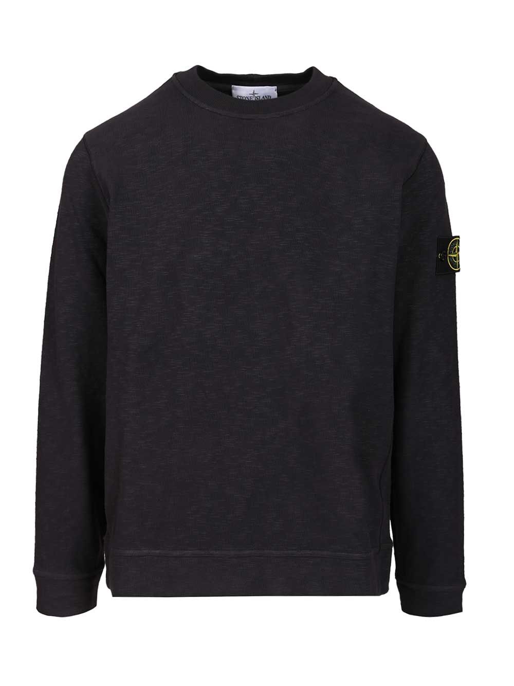 Stone Island Crewneck Sweatshirt Sweatshirts - Blue | 3f54538b615c17be55bf73eb17574f8c7a10dbb9