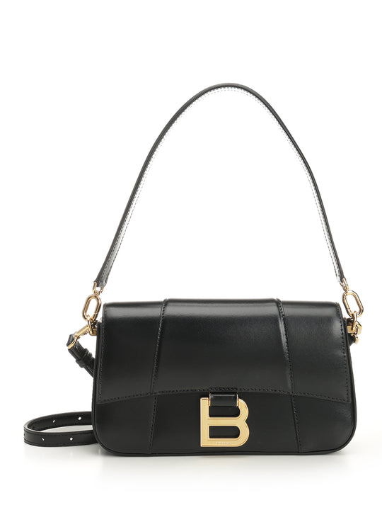 Hourglass Shoulder Bags Black