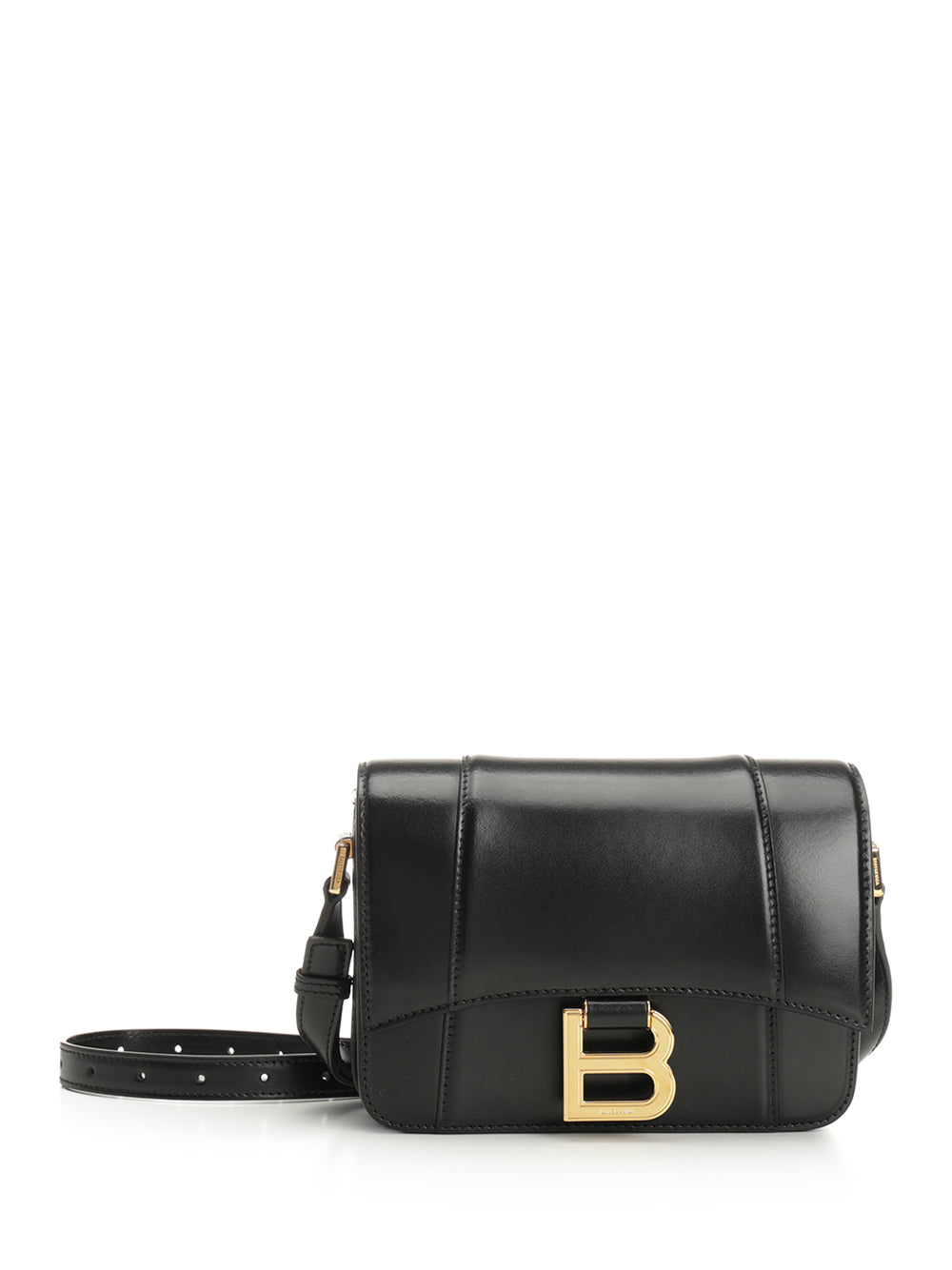 Balenciaga Hourglass Small Flap Bag Handbags - Black | 1fd5ef97604d69a7d94c88e1d43b229bda28edce