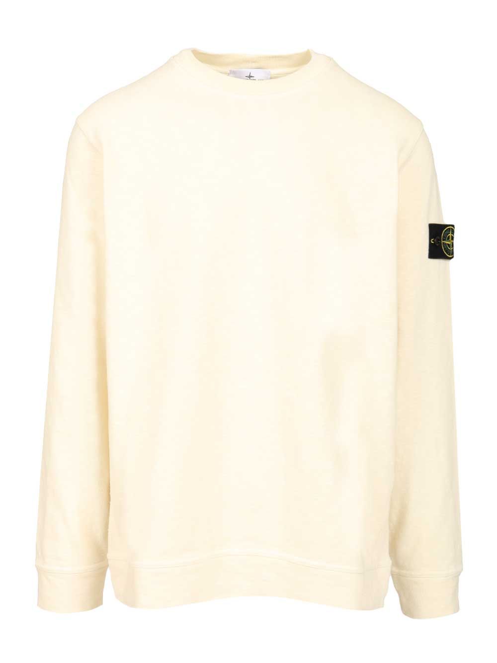 Stone Island Crewneck Sweatshirt Sweatshirts - White | 94087dfe66251b6a3e36690236efb25eb0b5923b