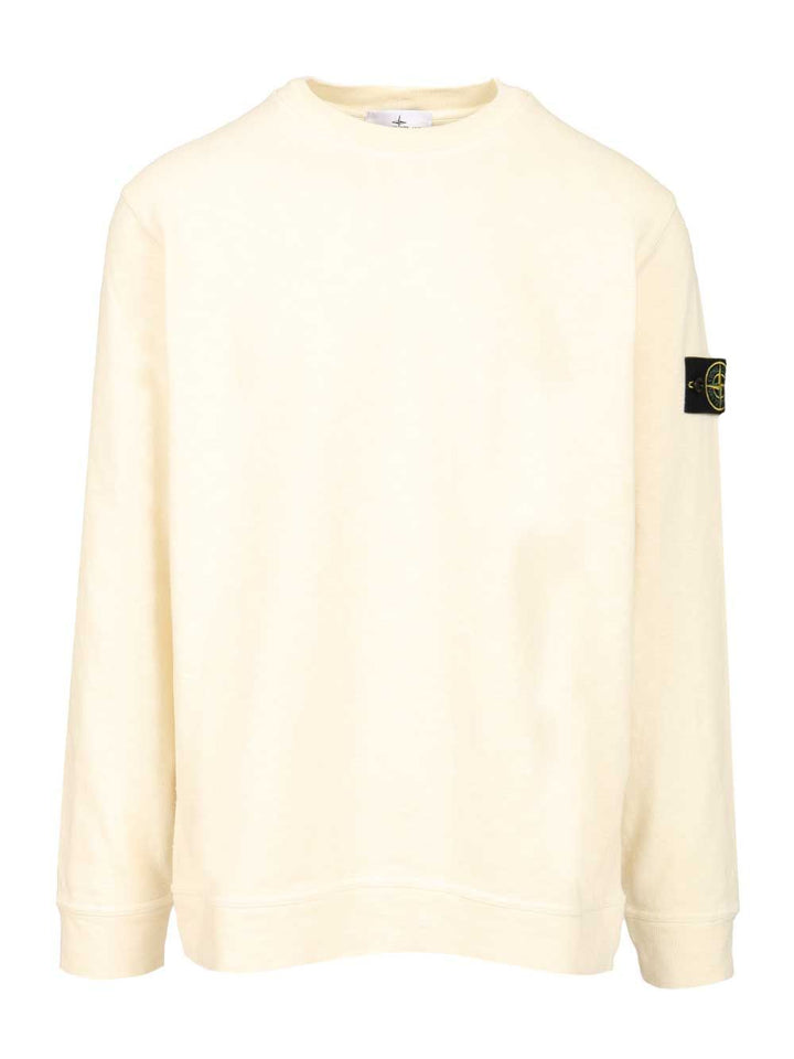 Stone Island Crewneck Sweatshirt Sweatshirts - White | 94087dfe66251b6a3e36690236efb25eb0b5923b