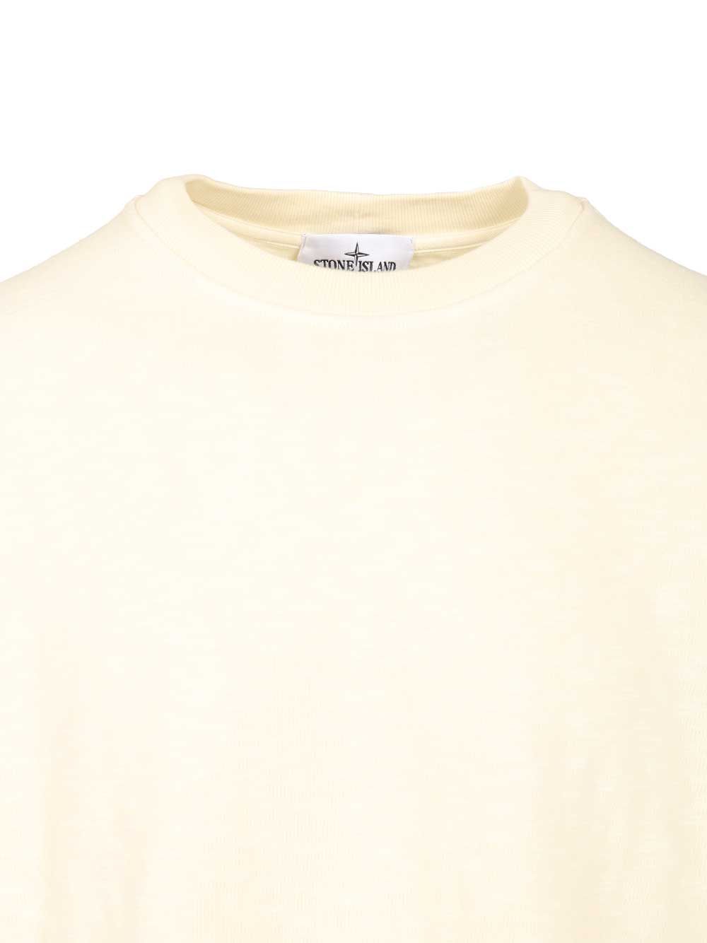 Stone Island Crewneck Sweatshirt Sweatshirts - White | 235d3853cb6389c47d234fa291723661ff032ba6