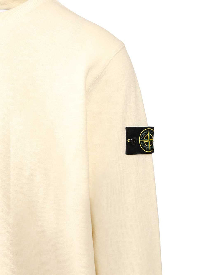 Stone Island Crewneck Sweatshirt Sweatshirts - White | 37570b29fe03d71ce2f3c87b361fca829ac0c056