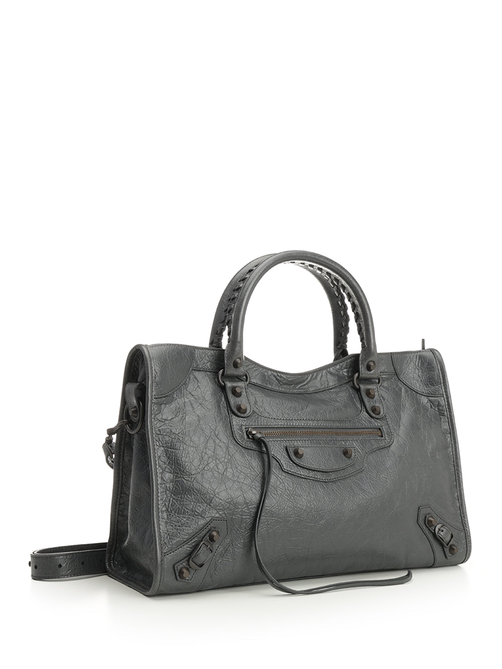 Balenciaga Le City Shoulder Bags - Grey | 39c59bebfee76bc9fd0a8252c22b43ac272bf80f