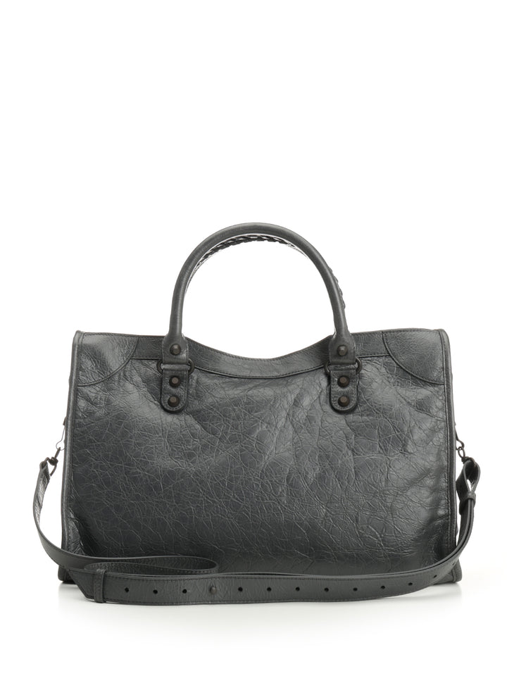 Balenciaga Le City Shoulder Bags - Grey | f2e5a75e87c698a9499683c0ebed868003105e9f
