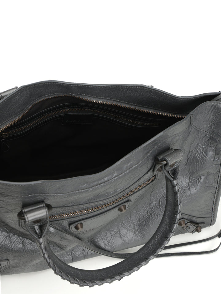 Balenciaga Le City Shoulder Bags - Grey | fad931fa2c3c4f199ee8c2559d7b7c3c4f0f6416
