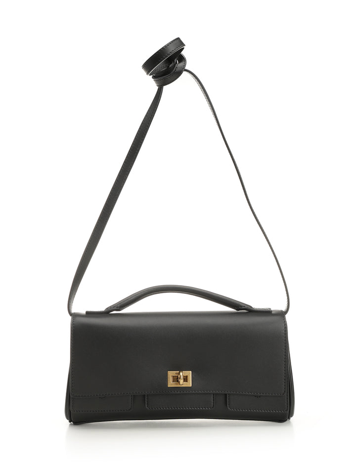 Balenciaga Bel Air Small Shoulder Bag Shoulder Bags - Black | e2c6e39c0bdd99681426f4d9fb896f1f65300f6c
