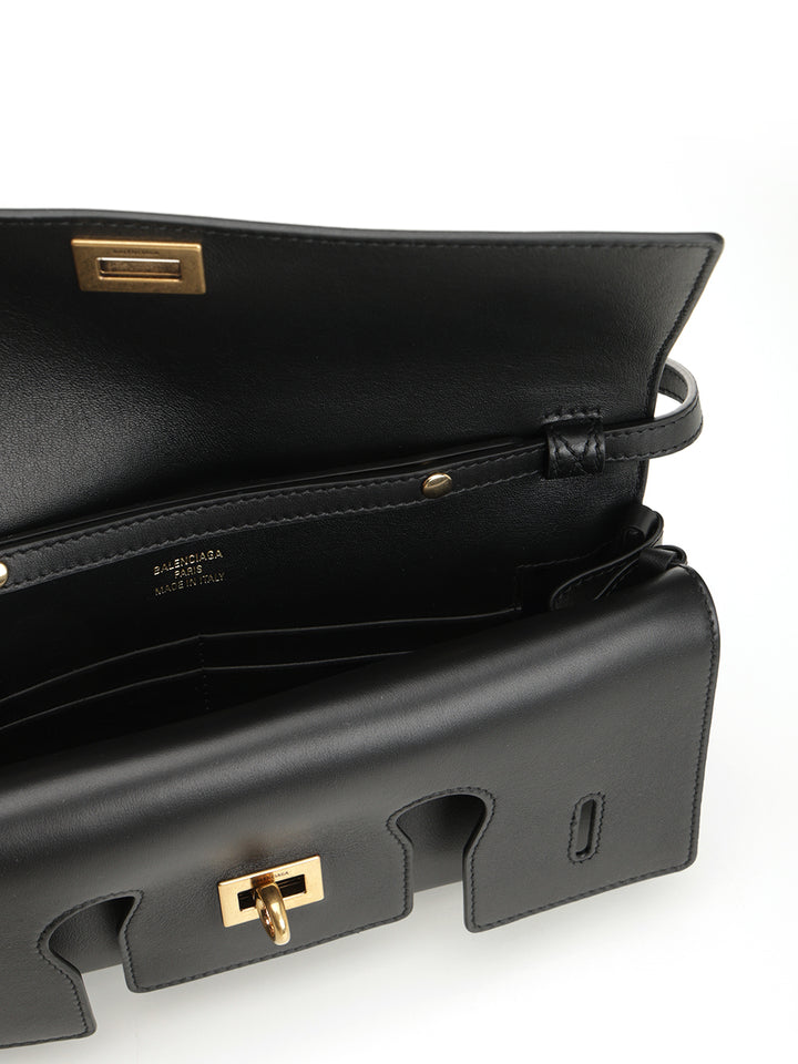 Balenciaga Bel Air Small Shoulder Bag Shoulder Bags - Black | 2fb83fde2d95796121a458332ed2a13564915f17