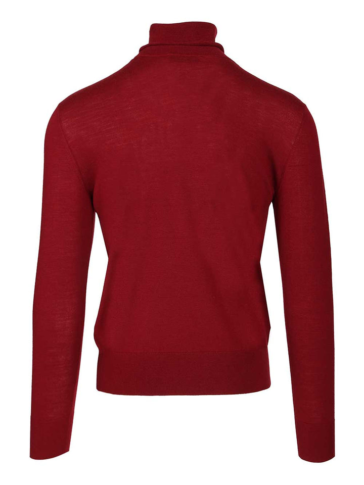Dries Van Noten Turtle Neck Jumper Knitwear - Bordeaux | d64b9b23c2285f52f1d99d986cc4a61a838ded71