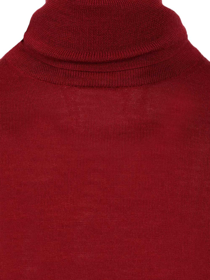 Dries Van Noten Turtle Neck Jumper Knitwear - Bordeaux | e2e2d43b338538ca757f61b744d5928fcb5c3796