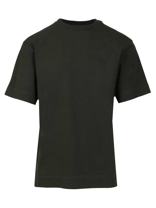 Cotton Crew Neck Short-Sleeved T-Shirt Green