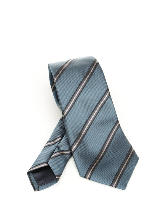 Silk And Cotton Tie Ties And Bow Ties Blue