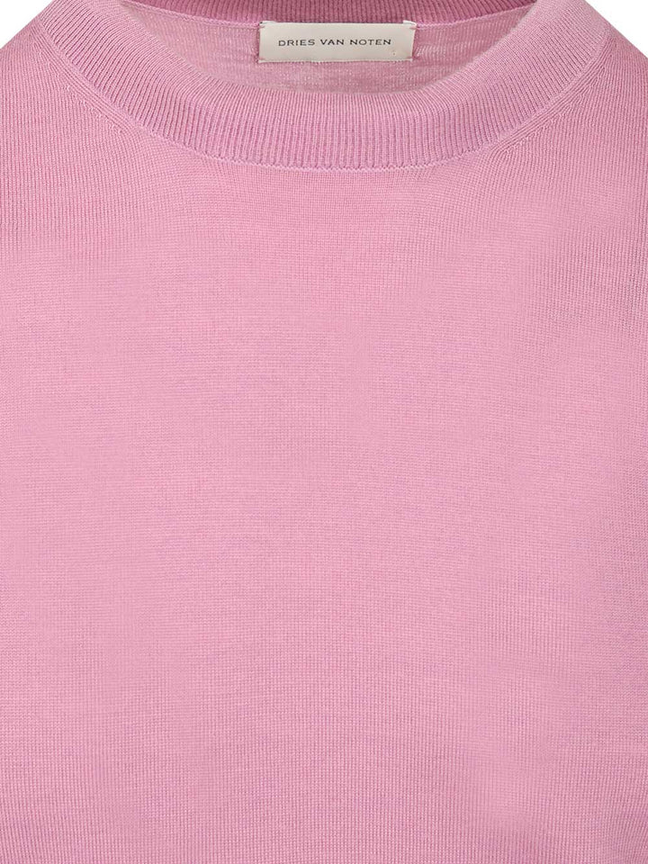 Dries Van Noten Murton Sweater Knitwear - Rose | 98744b74267b6767d4e1ef26d4abb7255f4b90a4