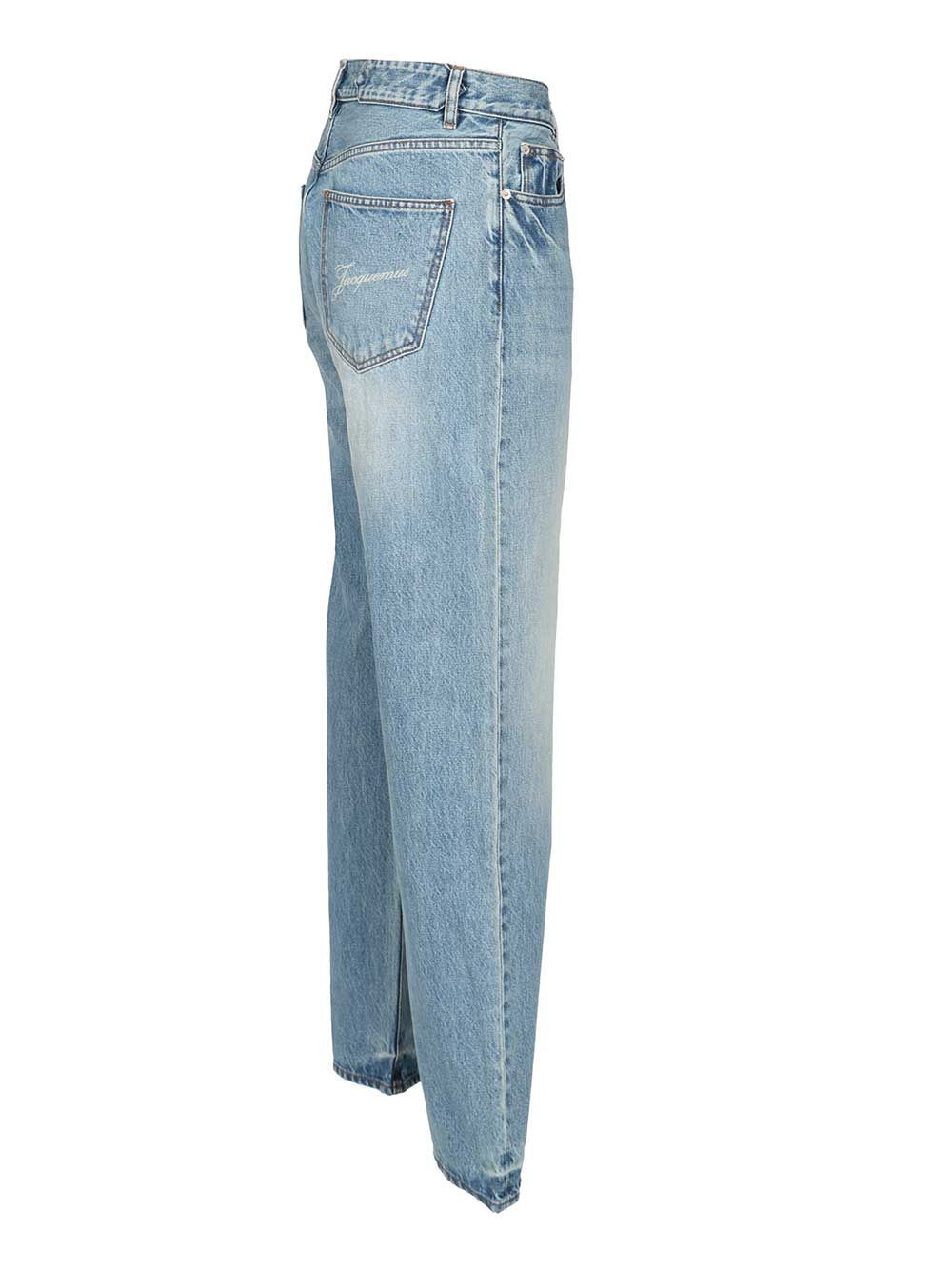 Jacquemus Straight  In De-Nîmes Denim Jeans - Light blue | 72fc491b69242ee25570d22debf07f25dd32542e