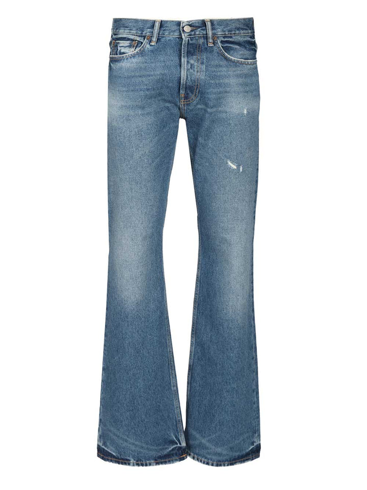 Acne Studios Regular Fit Jeans - Blue | 0a9b0fc26c1edd6b53d2637f0e4ba0d42f7f8cb9