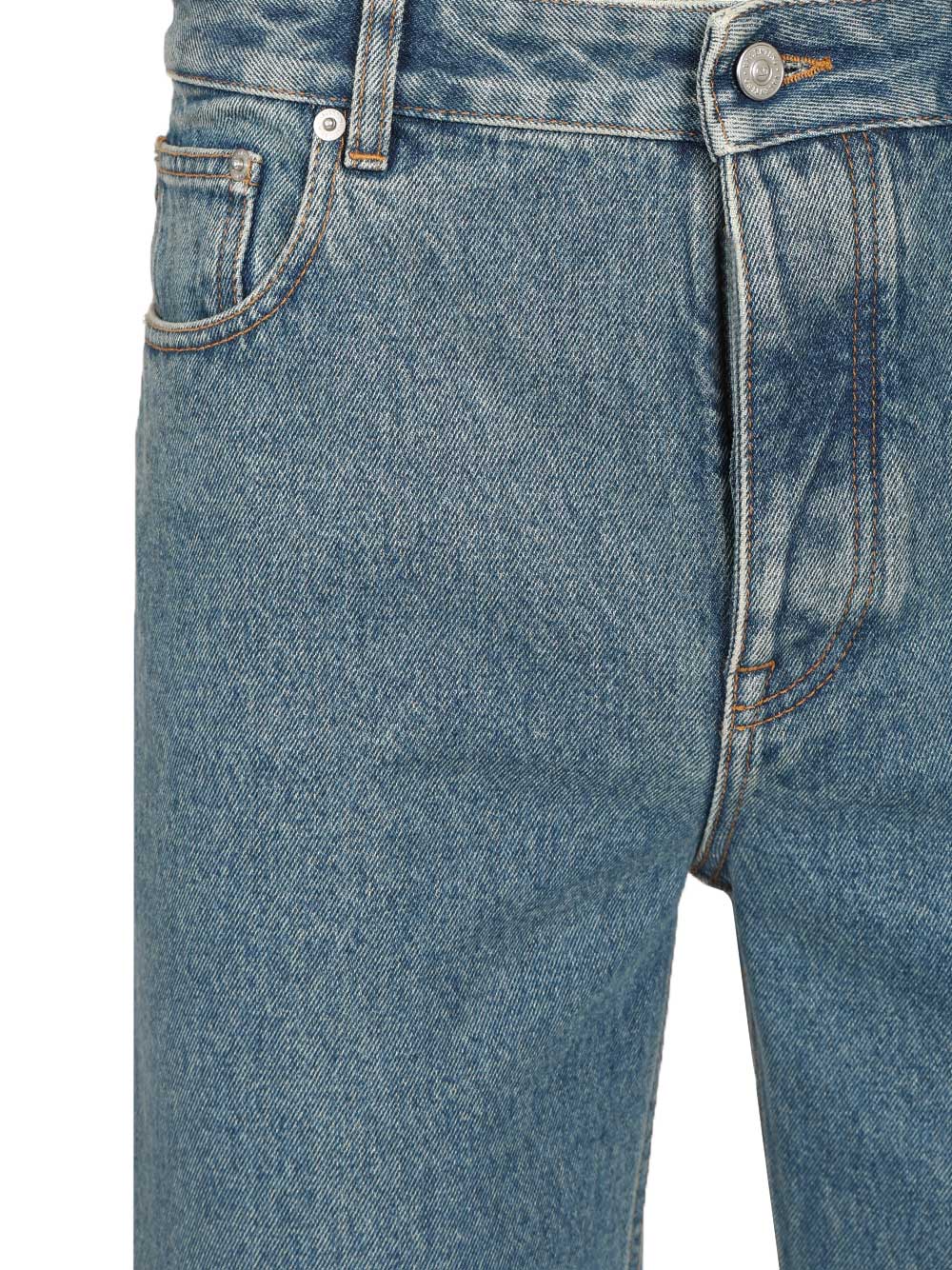 Valentino Garavani Denim Trousers With Cabochons Jeans - Blue | b75fdbed95f67e09413b58eb641419a6c2350923