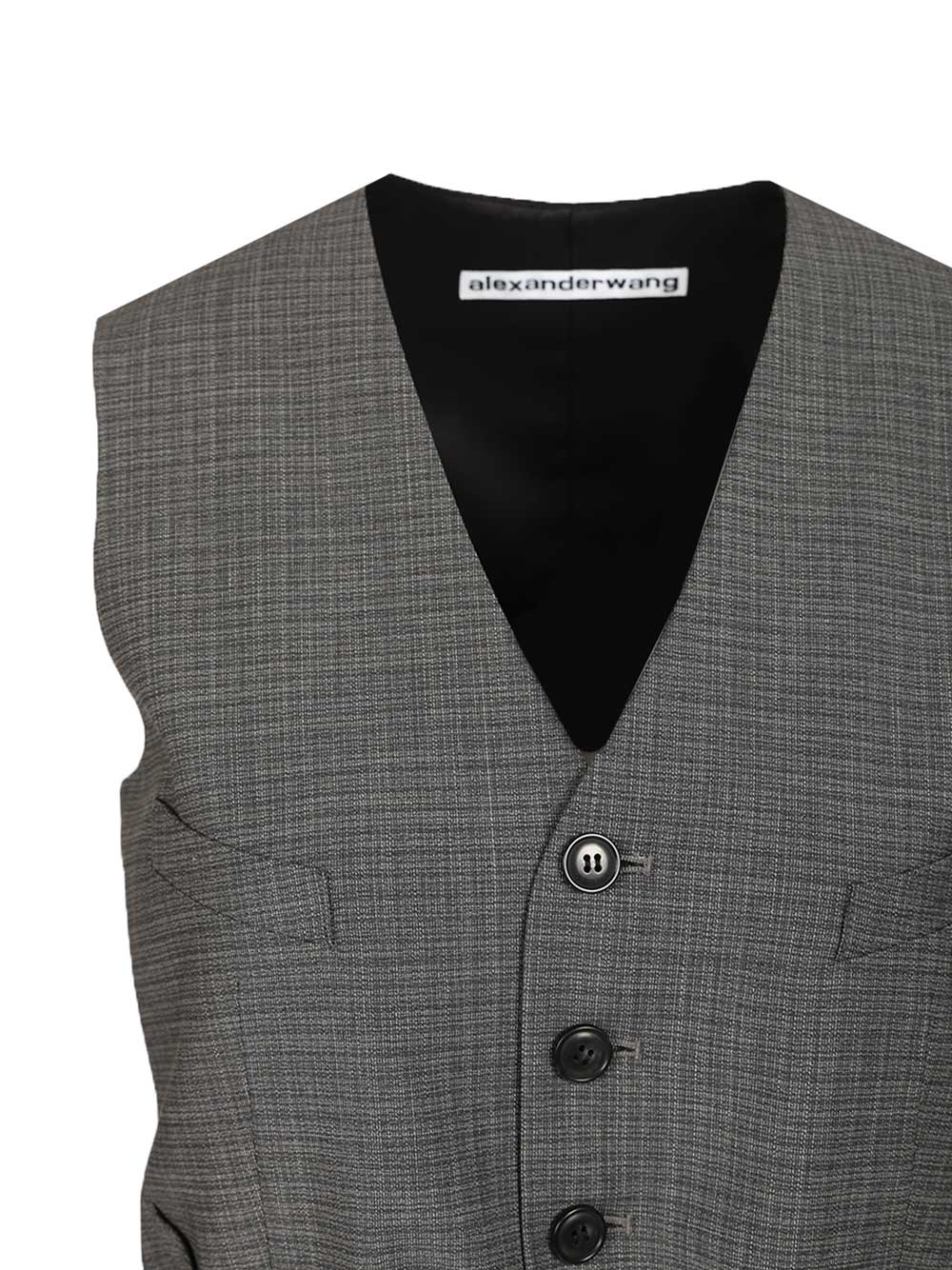 Alexander Wang Tailored Vest Jackets - Grey | f51a0d548c8bbebd29eeb50b1bbc369f70f2824e