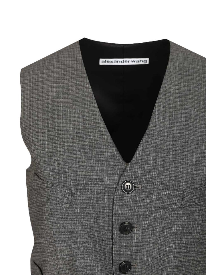 Alexander Wang Tailored Vest Jackets - Grey | 44bd473811c5f00cae22194d80783a148135d446