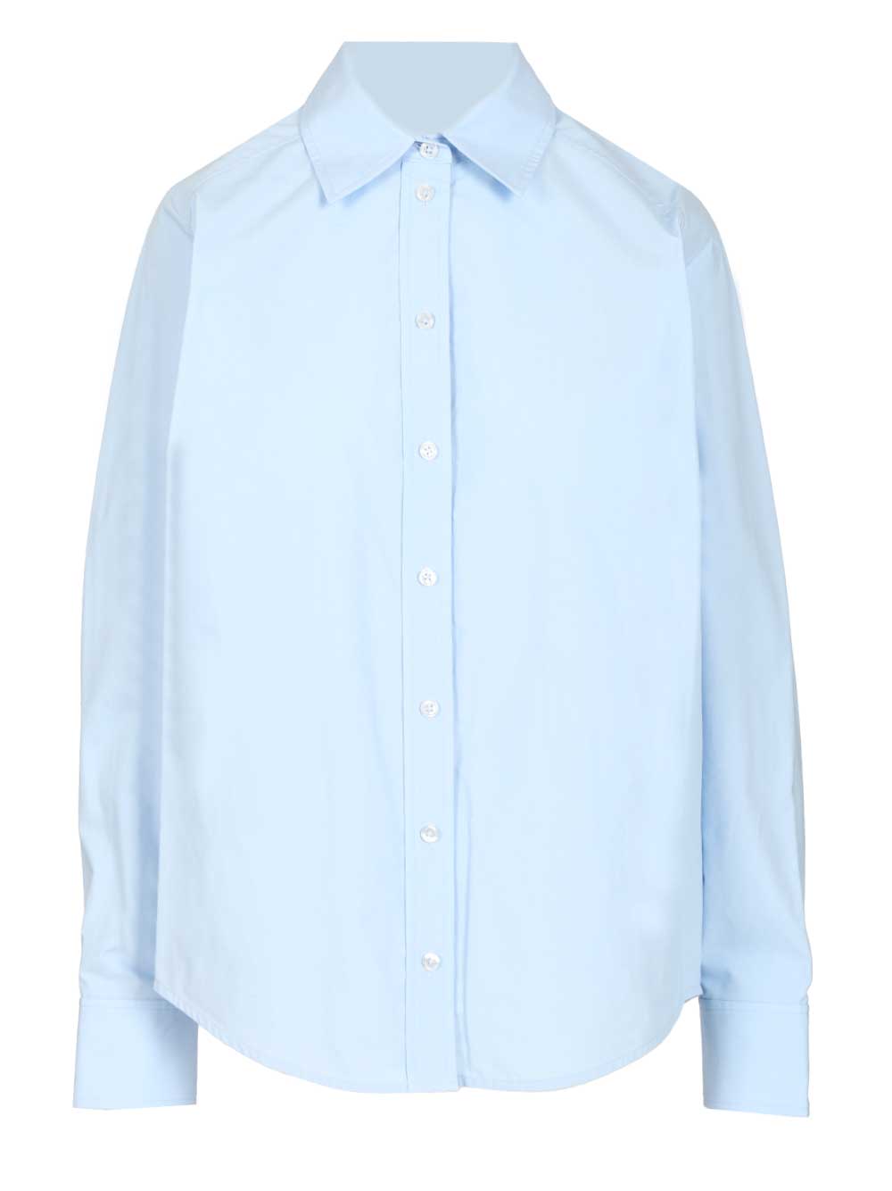 Alexander Wang Shirt With Removable Logo Tag Tops - Blue | fdf9675958ac928026b960bf353825063d135606
