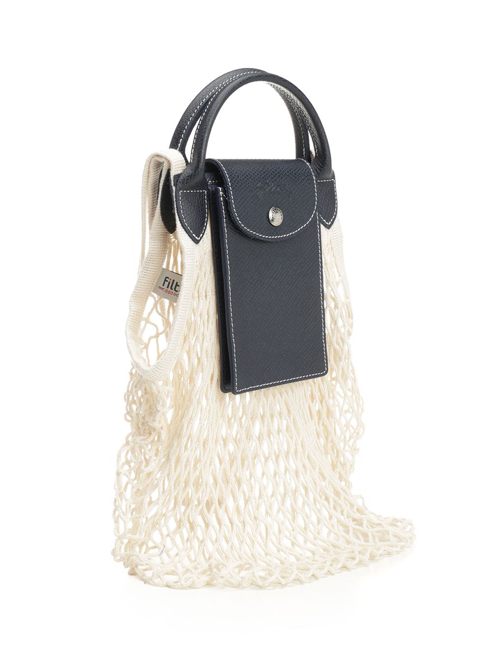 Longchamp Paris Le Pliage L Mesh Bag Crossbody Bags - Blue | 647264edcaf975428dd8c51f8d06a4d8c1146eae