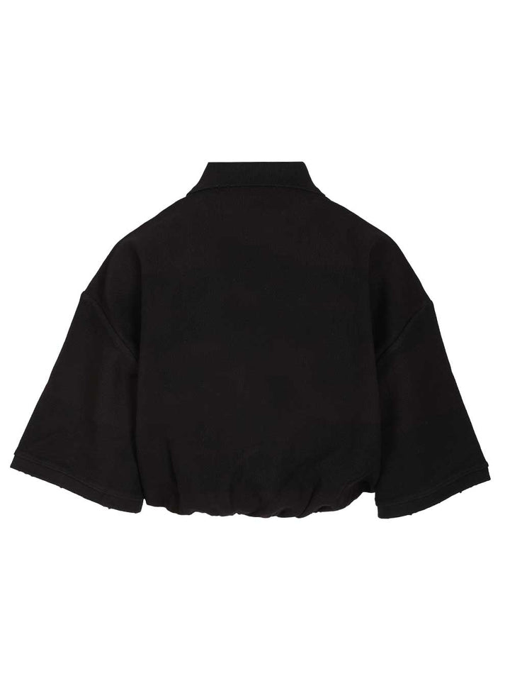 Alexander Wang Deconstructed Polo Shirt Shirts - Black | f26a0786384370d5a4830186ef21fa76adf2c7cd