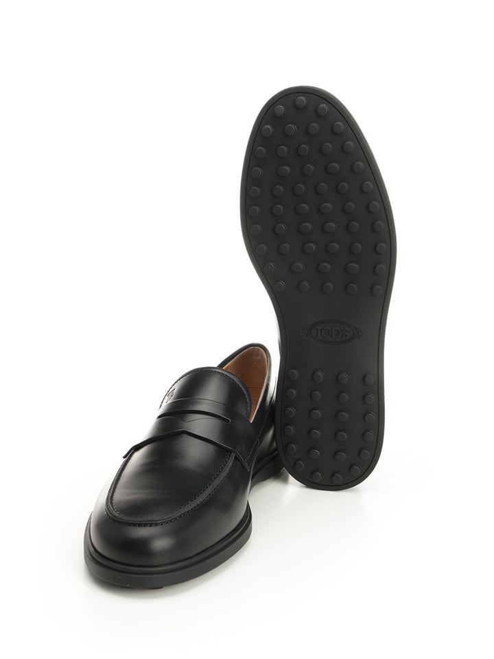 Tod'S Leather Moccasin Loafers - Black | 1208786e7d9ad8a229206dccbab256994a1c3f0d