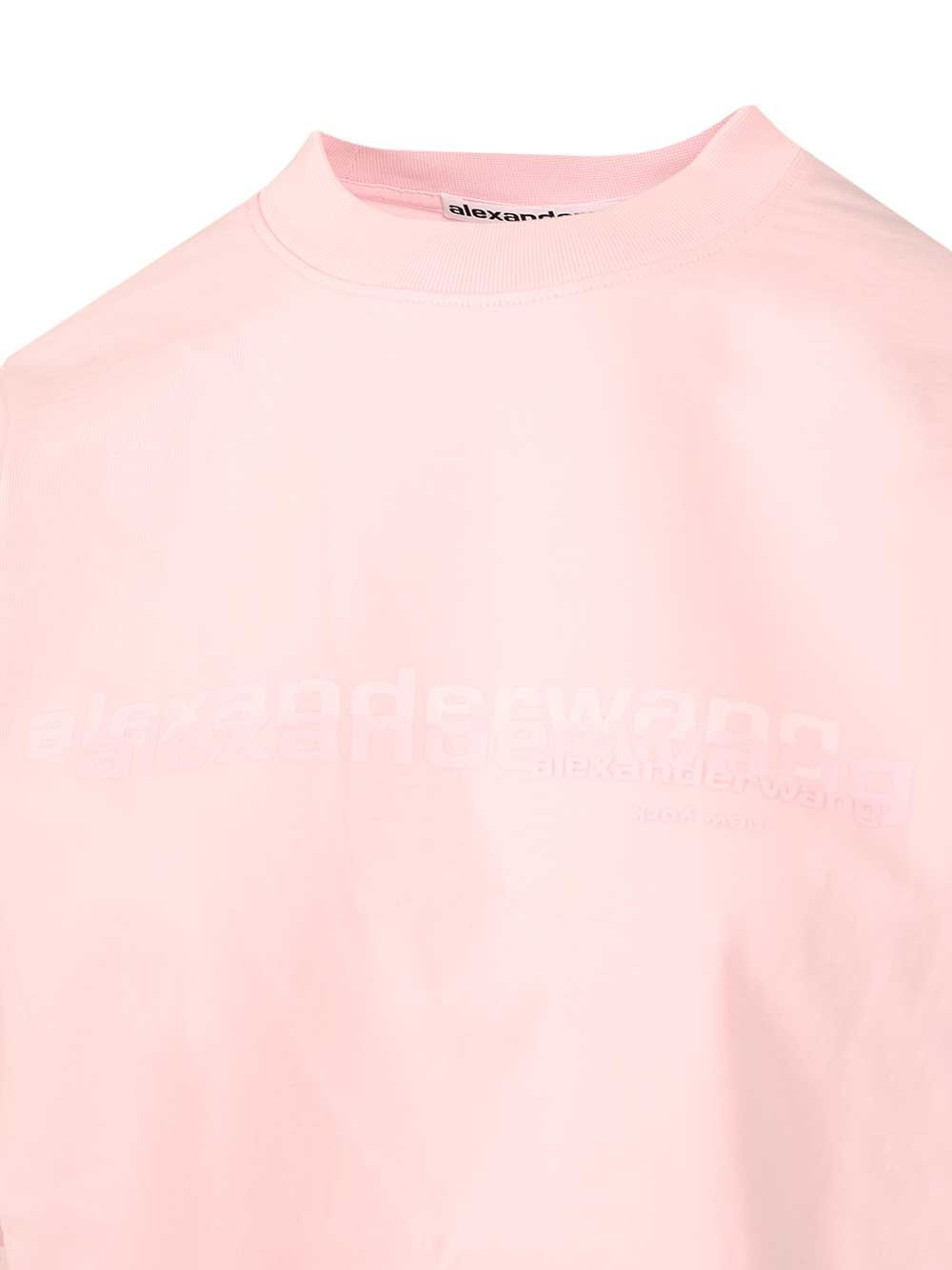 Alexander Wang Cotton T-Shirt - Rose | d1b28fb84cc67f5172b4253cfeac6f96161401e8