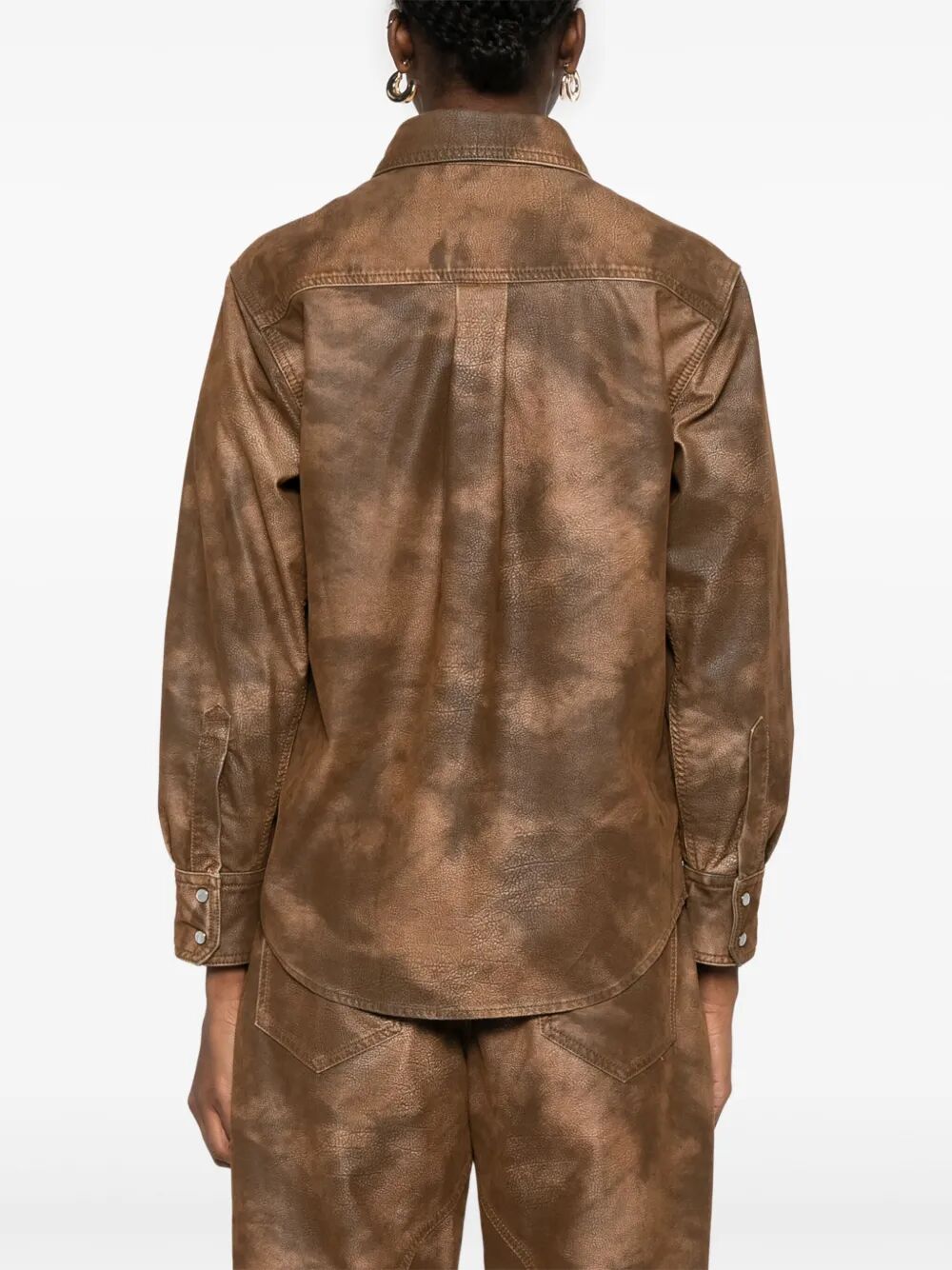 Marant ÉToile Denim&leather - Brown | 17dac33dfd6b732587766b4fae4be4f7abeaa538