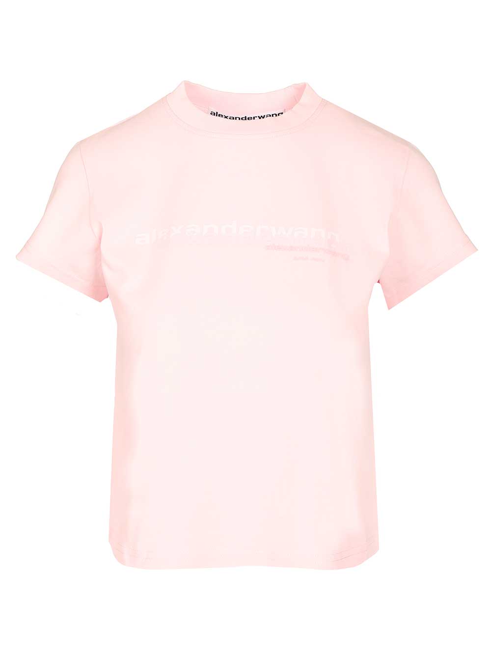 Alexander Wang Cotton T-Shirt - Rose | 143f821fde451bd66ff0f13d9b6ab3e7da521a61
