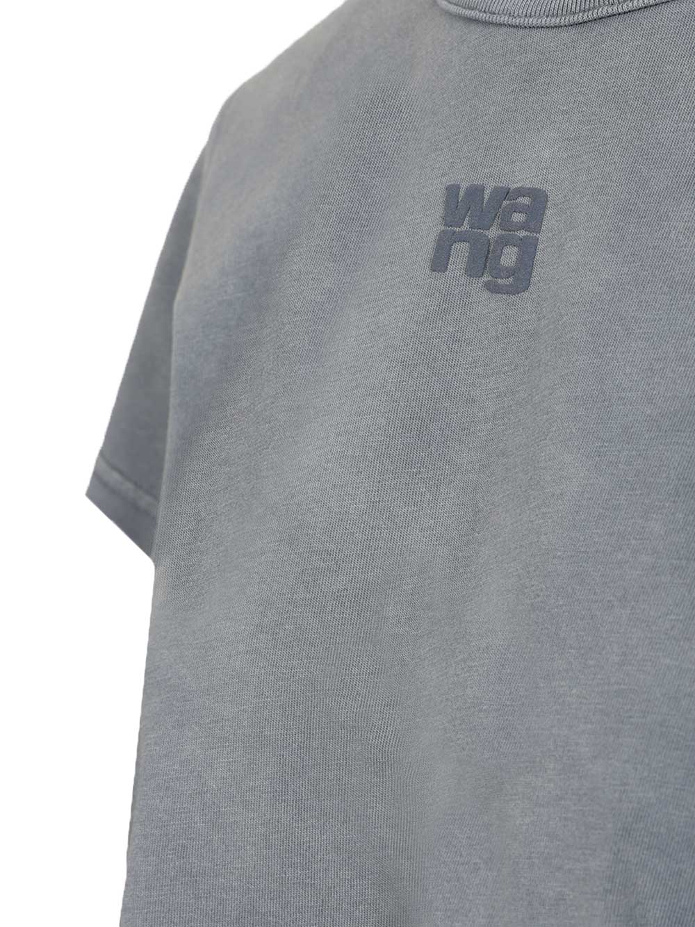 Alexander Wang Puff Logo T-Shirt - Blue | 786a0ffdfcc74edf9a0b3e71ab66394fdfe5c309