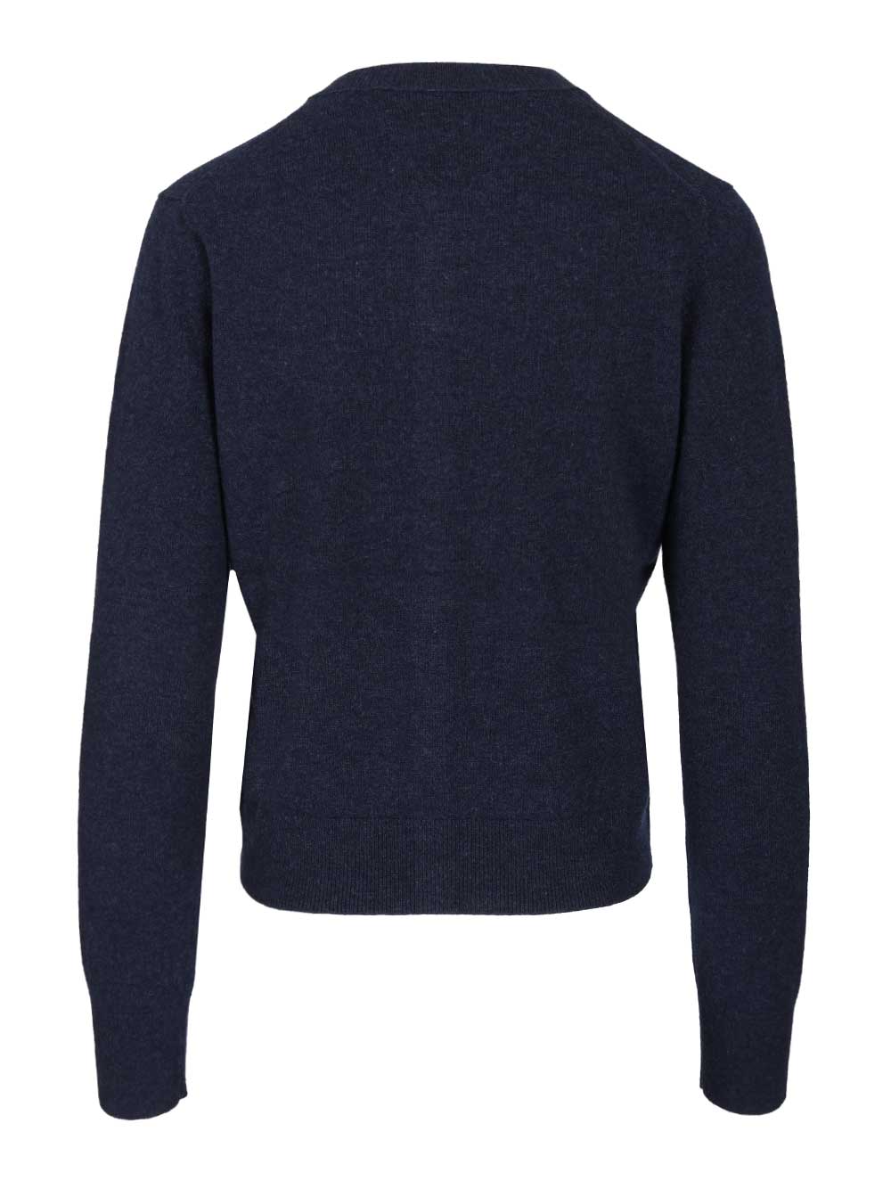 Acne Studios Crew Neck Wool Cardigan Knitwear - Black | 479e997b9306212151cb4d091eb6a5ef6037bf3b