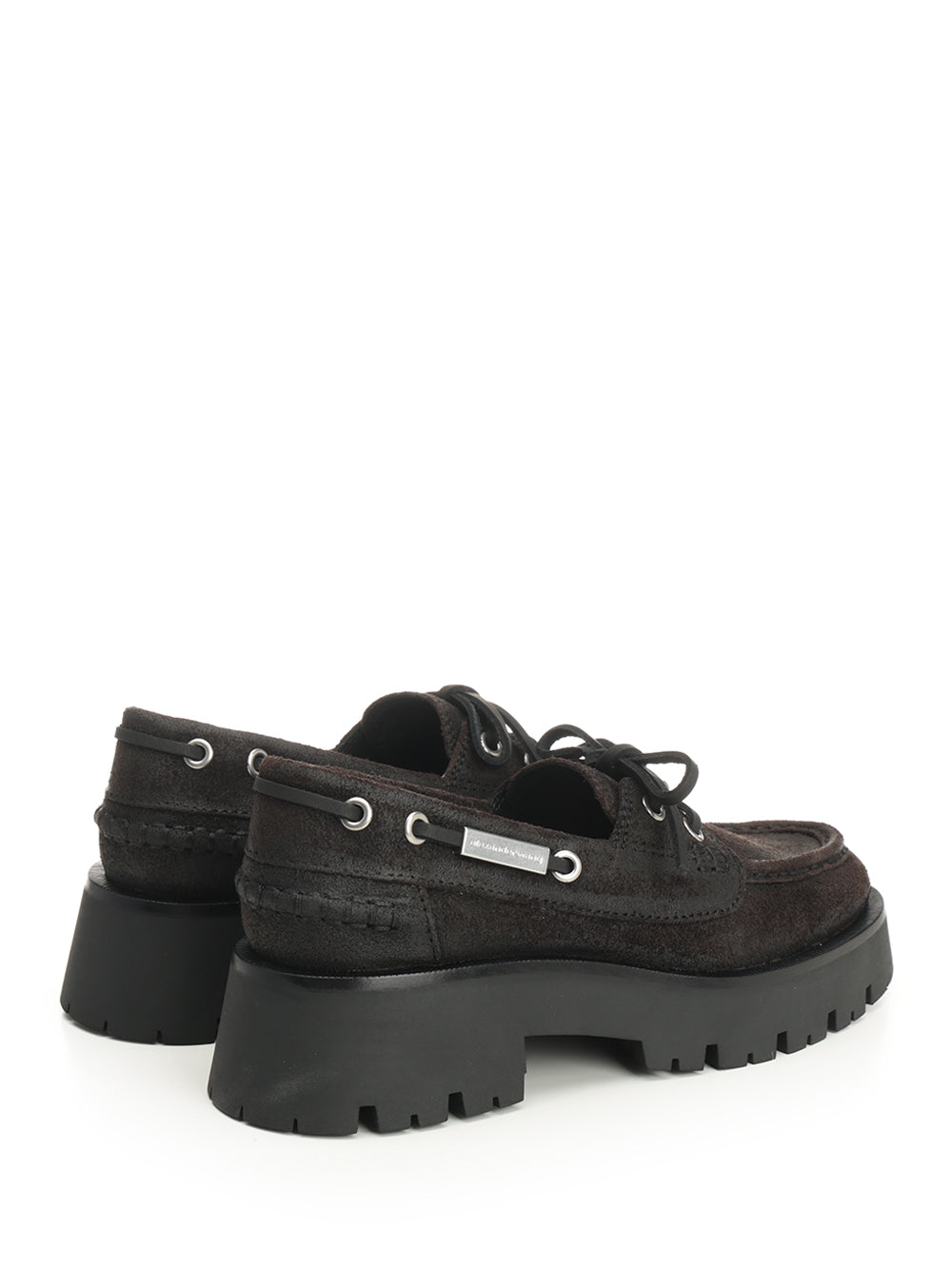 Alexander Wang Suede Boat Loafers Scarpe basse - Brown | 1df3516efbc69dd9c9407bc78ac174c216da7fca