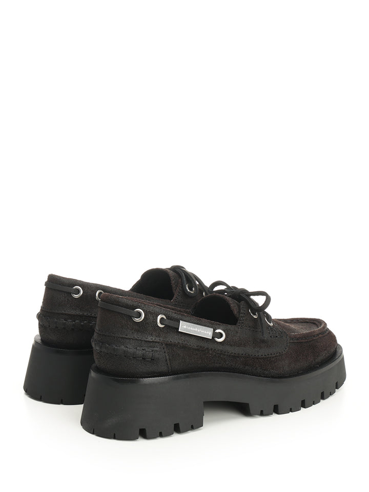 Alexander Wang Suede Boat Loafers Scarpe basse - Brown | 1df3516efbc69dd9c9407bc78ac174c216da7fca