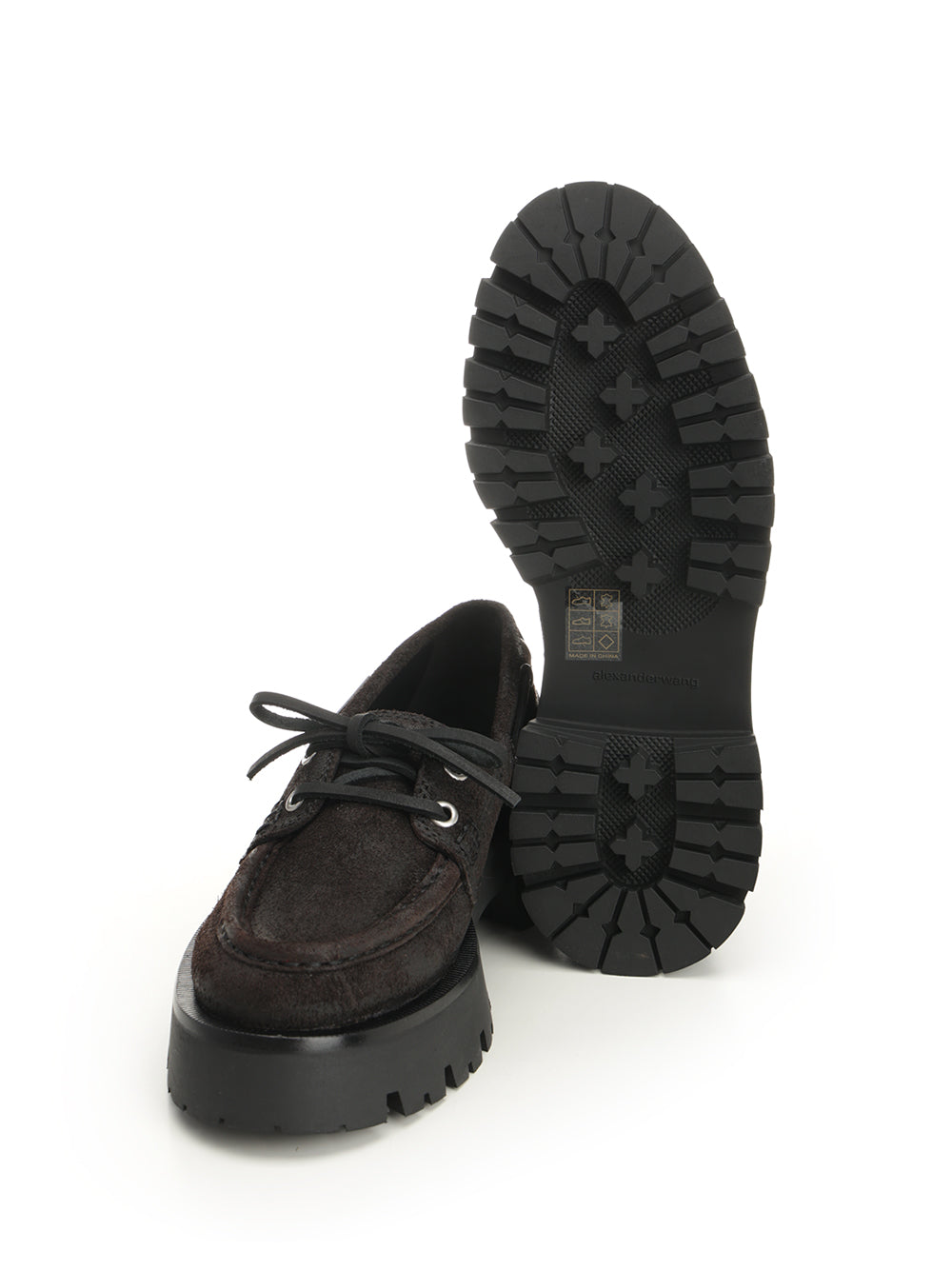 Alexander Wang Suede Boat Loafers Scarpe basse - Brown | 5d7a25a6b1da1ecf5f6fe14be47707c88f3d4e01