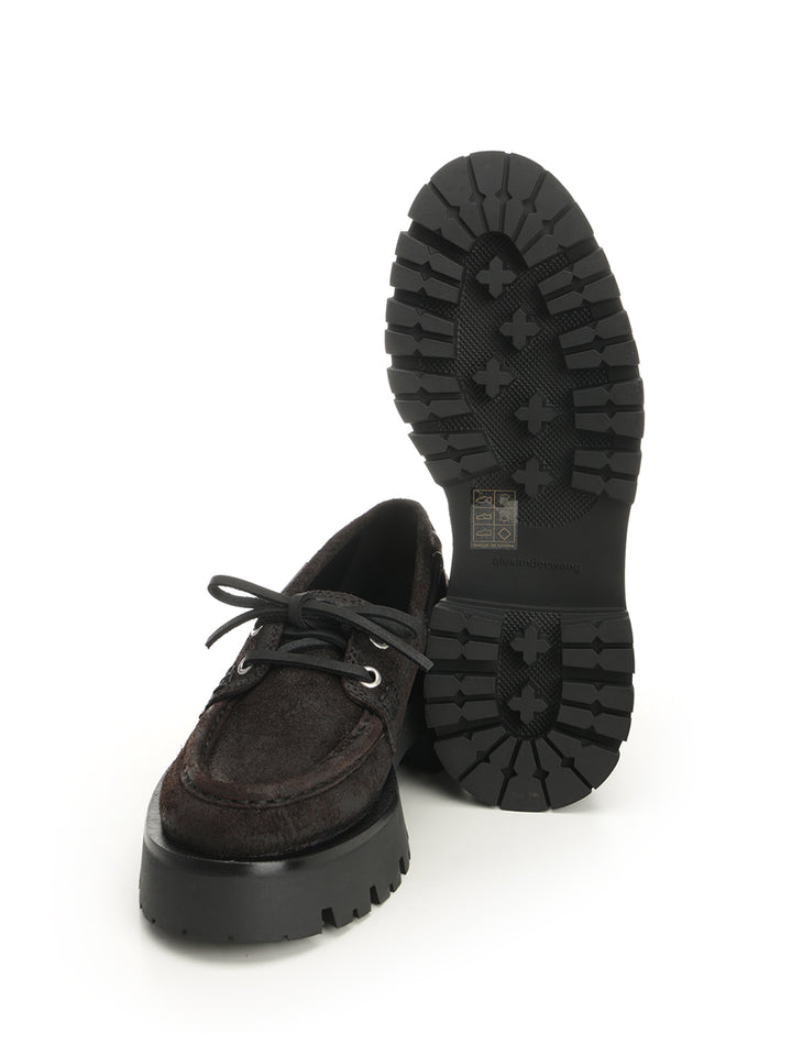 Alexander Wang Suede Boat Loafers Scarpe basse - Brown | 5d7a25a6b1da1ecf5f6fe14be47707c88f3d4e01